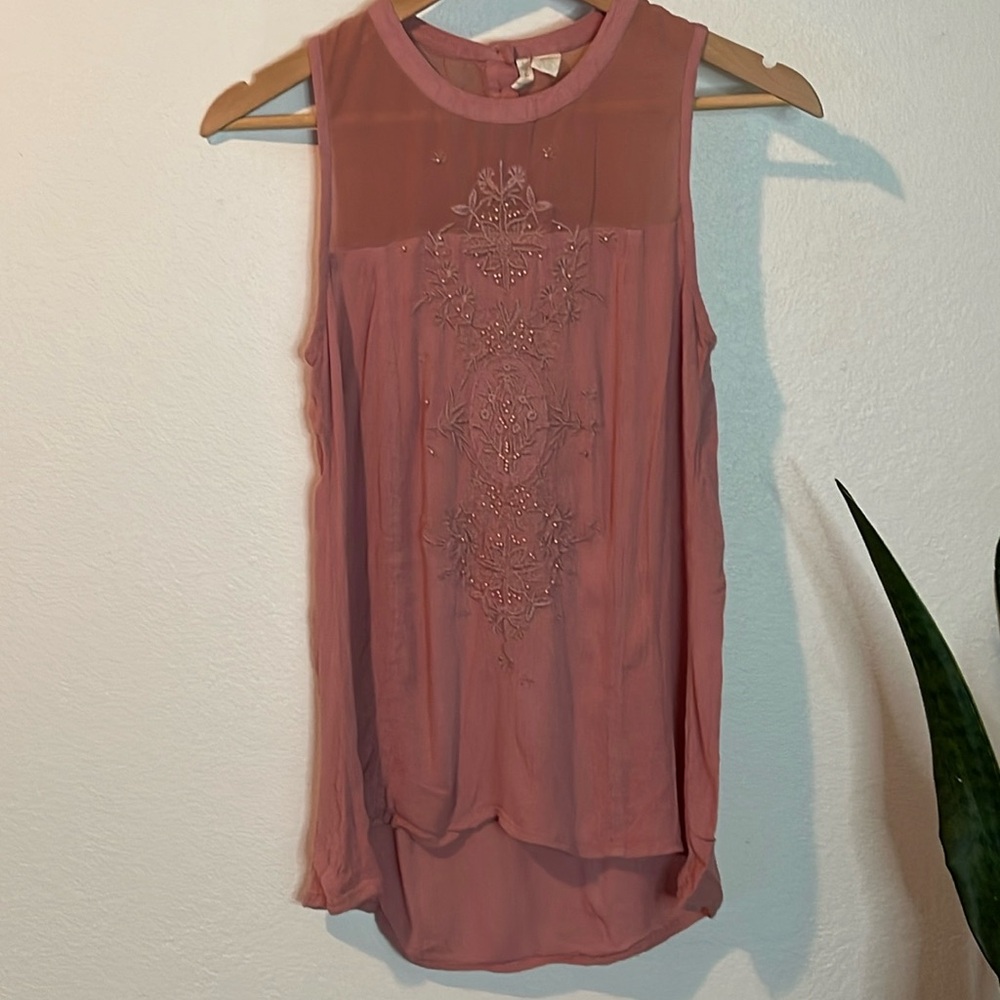 Japna Pink Embellished Top | S